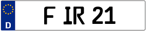 Truck License Plate